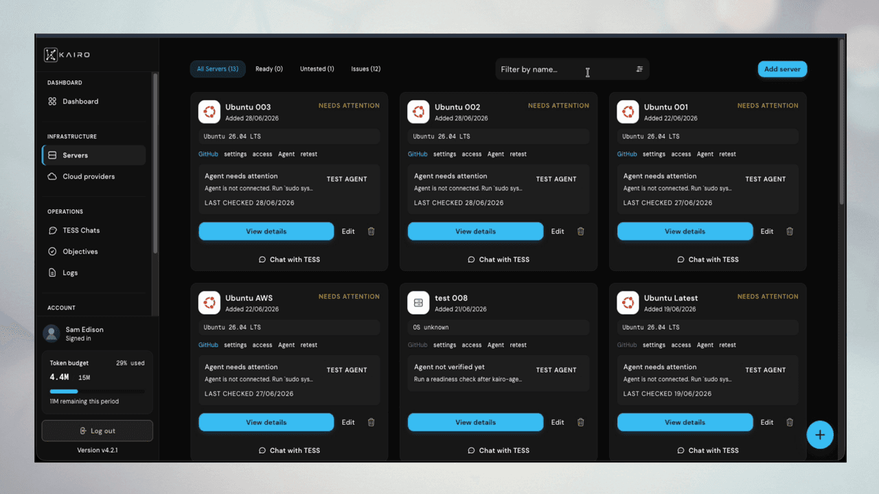 Verify readiness results modal